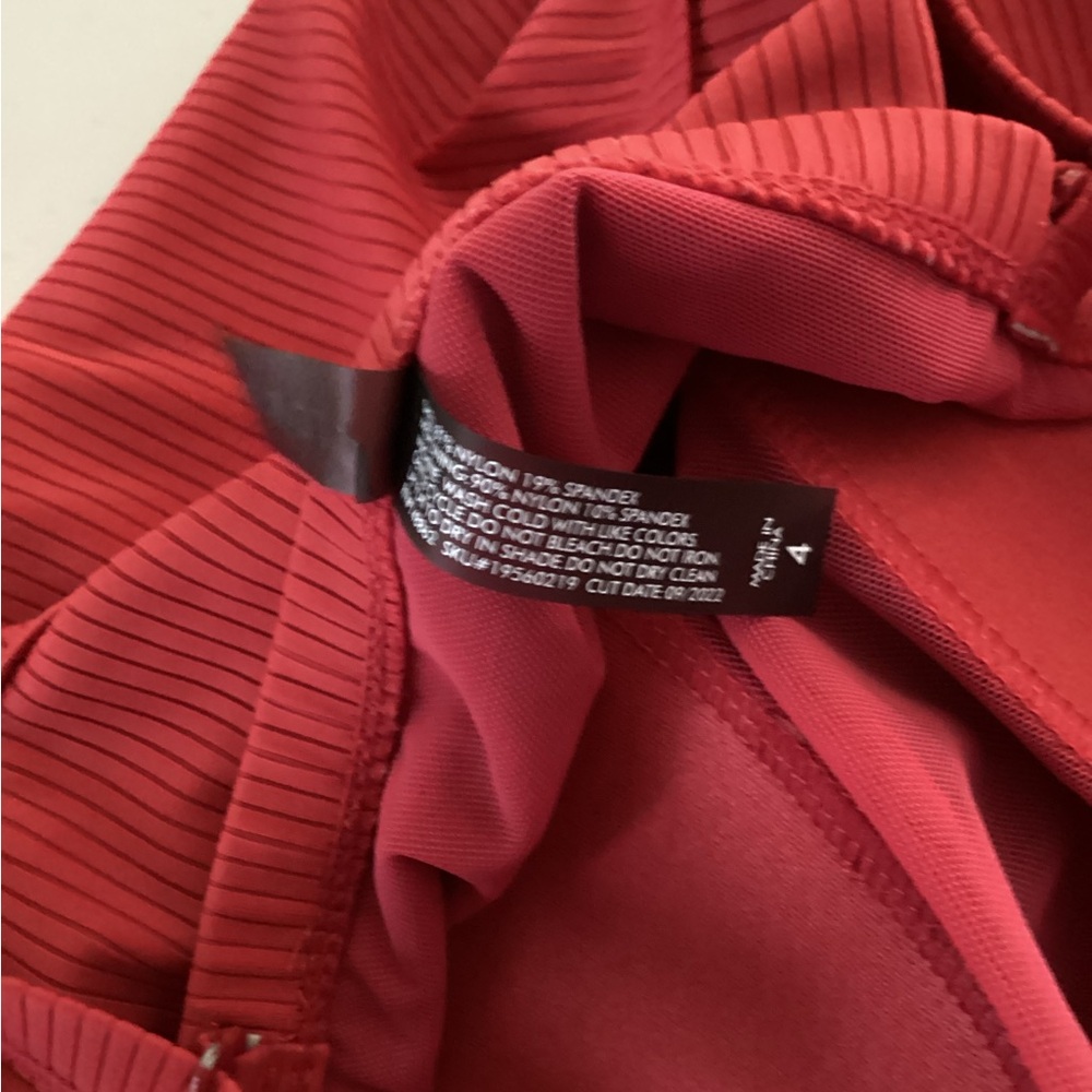 Torrid Vibrant Red Wireless Ribbed Strapless Swimtop - Picture 11 of 11